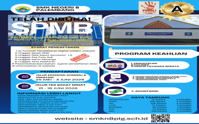 SPMB SMK NEGERI 8 PALEMBANG 2026/2027 TELAH DIBUKA!